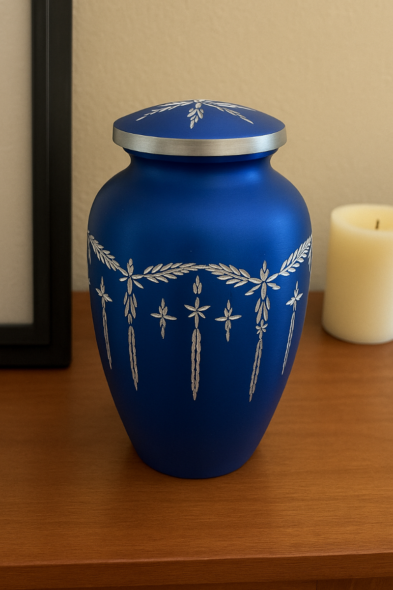 Adult Blue Shimmer Diamond Cut